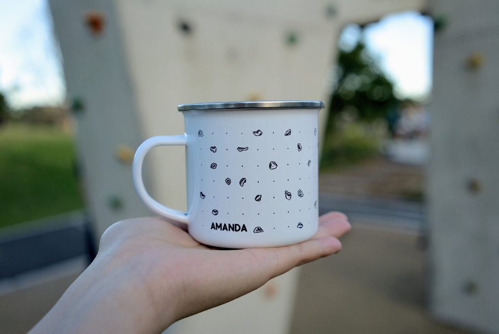 Personalised Female Bouldering Mug