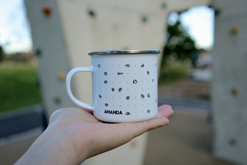 Personalised Female Bouldering Mug