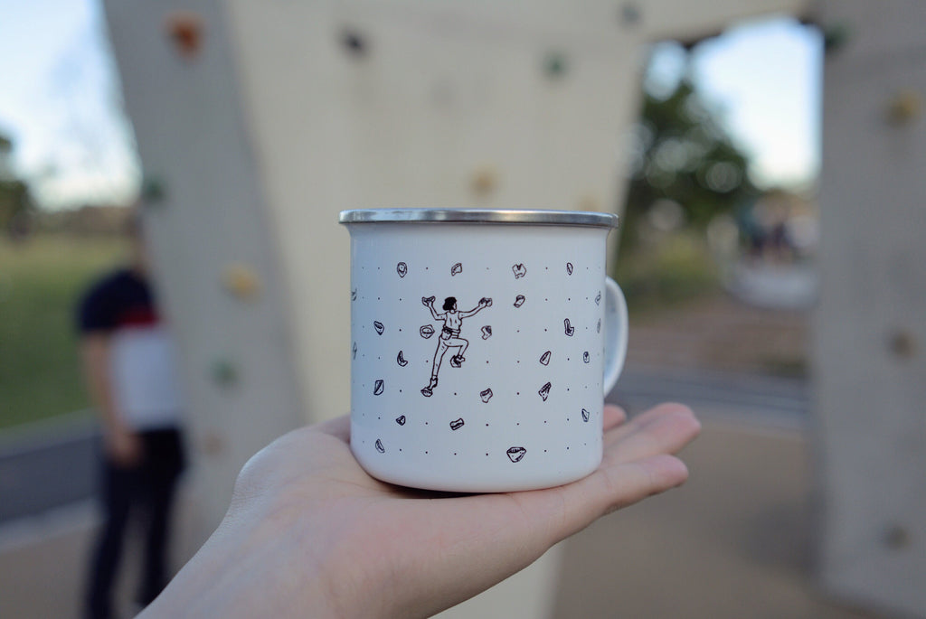 Personalised Female Bouldering Mug