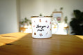 Personalised Floral Enamel Mug For Mum