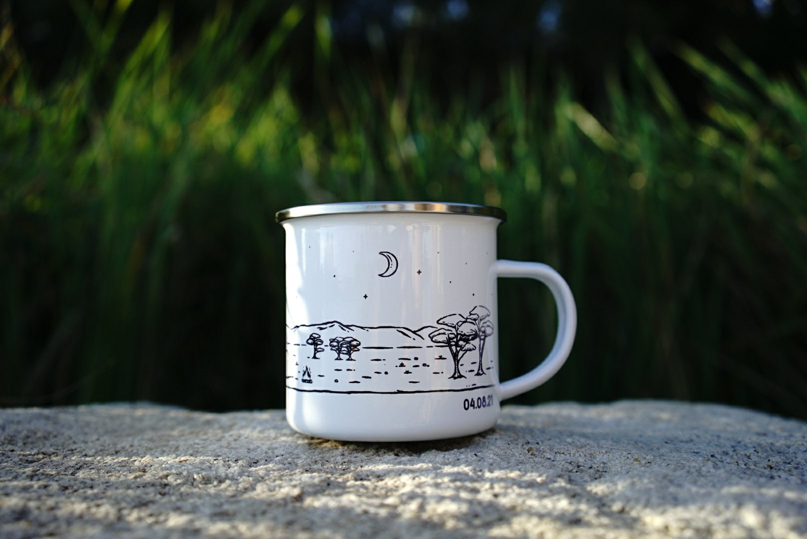 Personalised 4WD Mug Enamel Camp