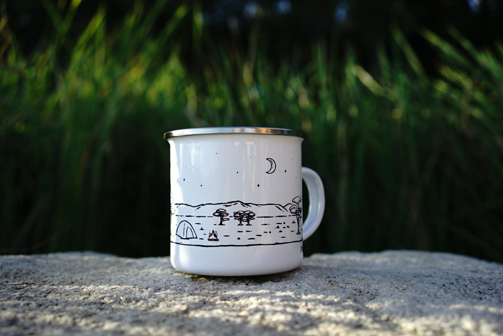 Personalised 4WD Mug Enamel Camp